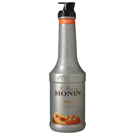 MONIN Monin Peach Puree Syrup 1 Liter Bottle, PK4 M-RP036F